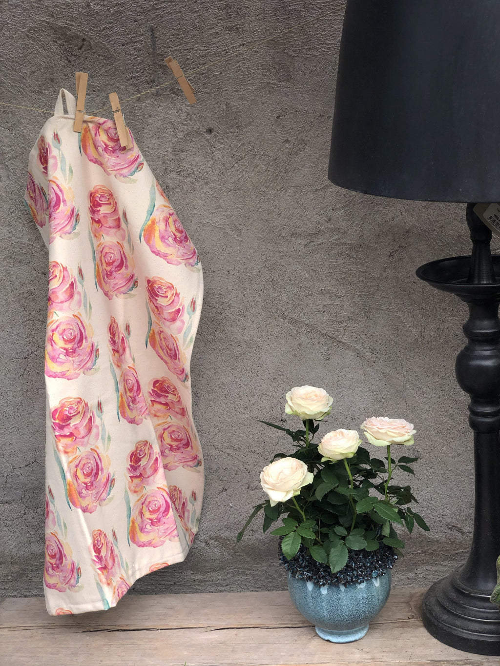 ALWAYS ROSES | Organic Dish Towel |