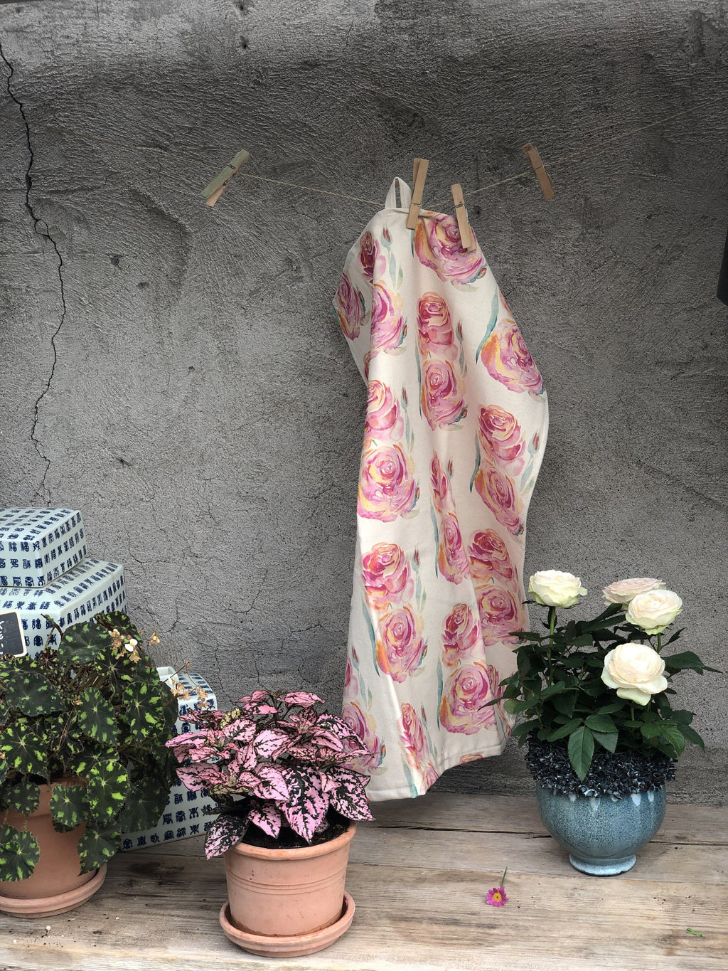ALWAYS ROSES | Organic Dish Towel |