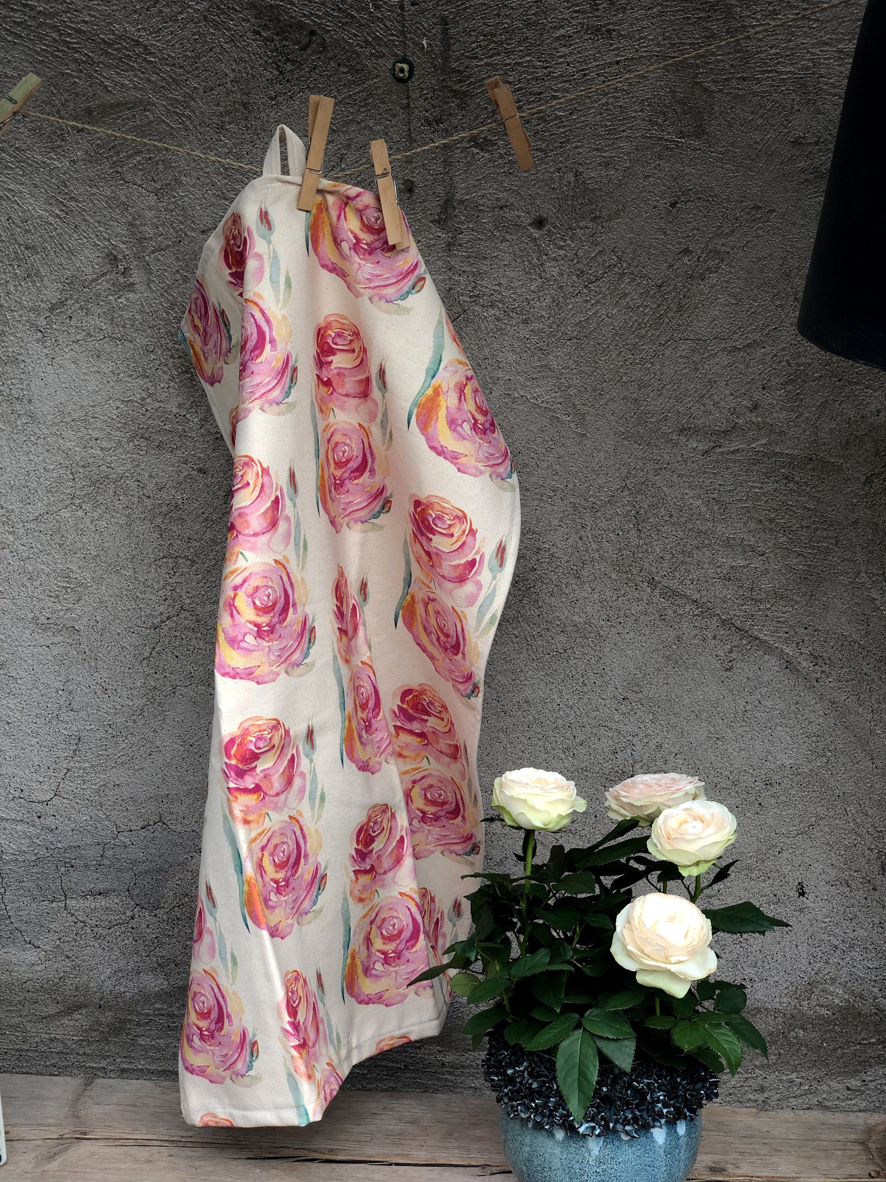 ALWAYS ROSES | Organic Dish Towel |