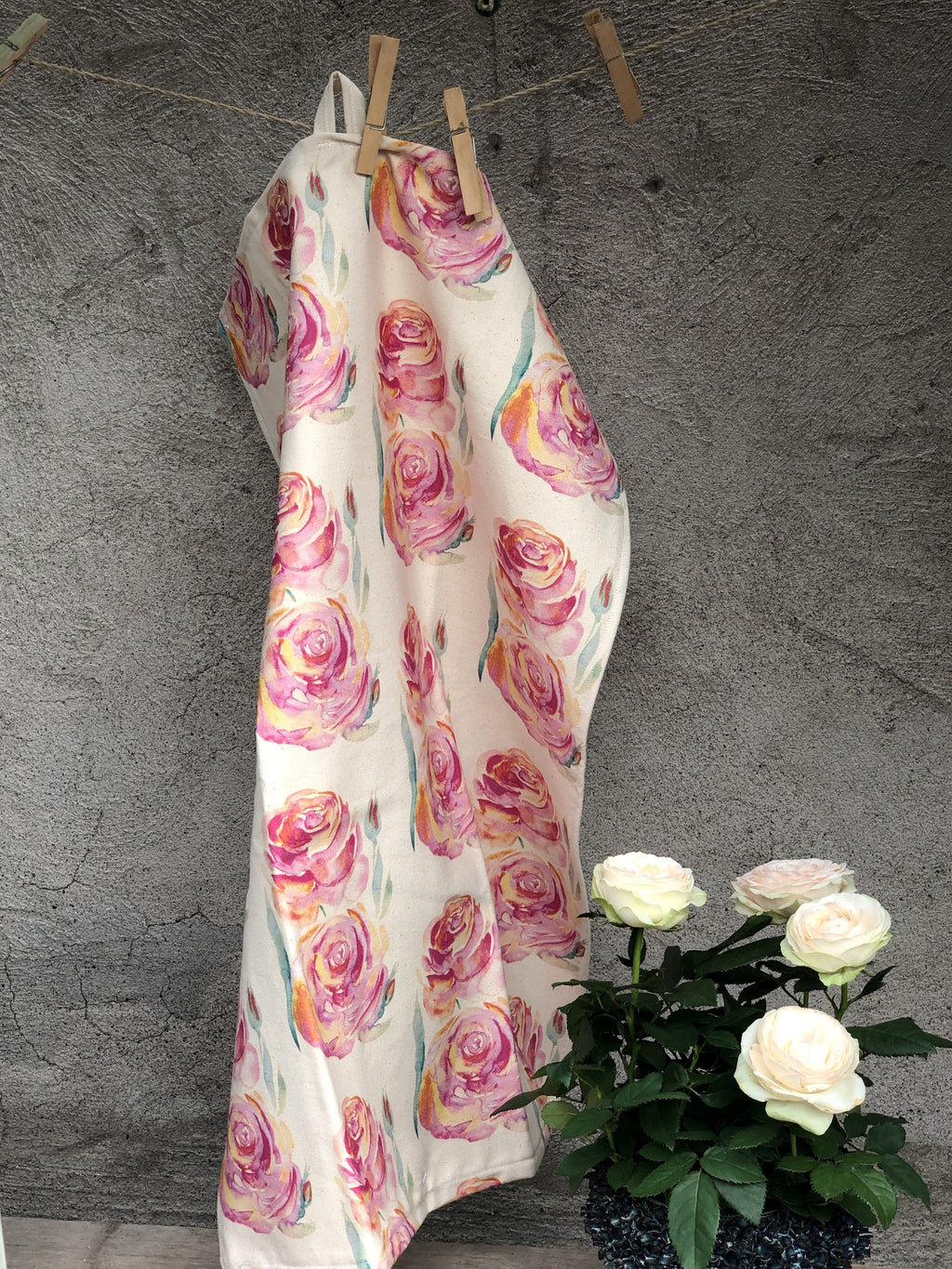 ALWAYS ROSES | Organic Dish Towel |