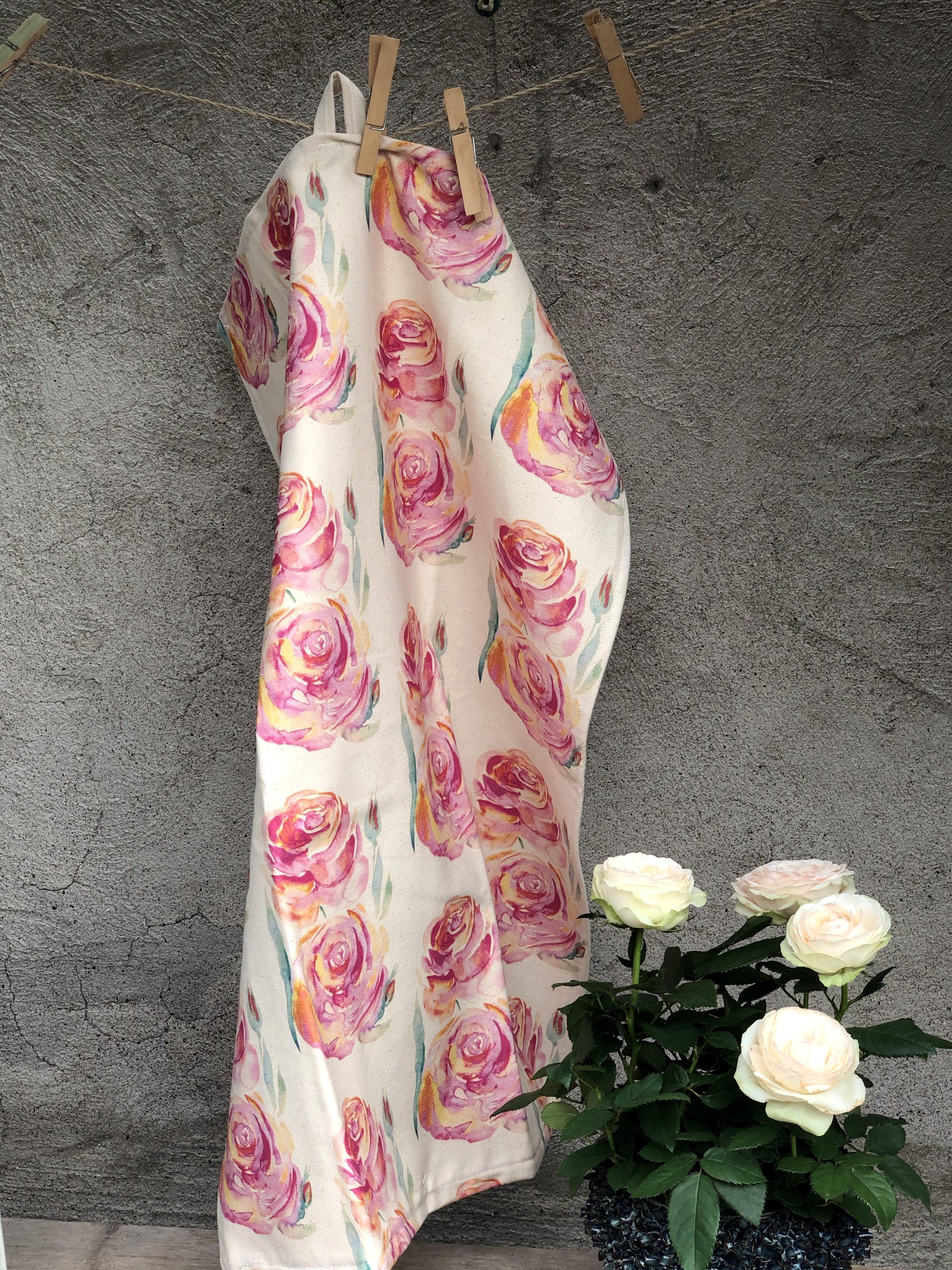 ALWAYS ROSES | Organic Dish Towel |