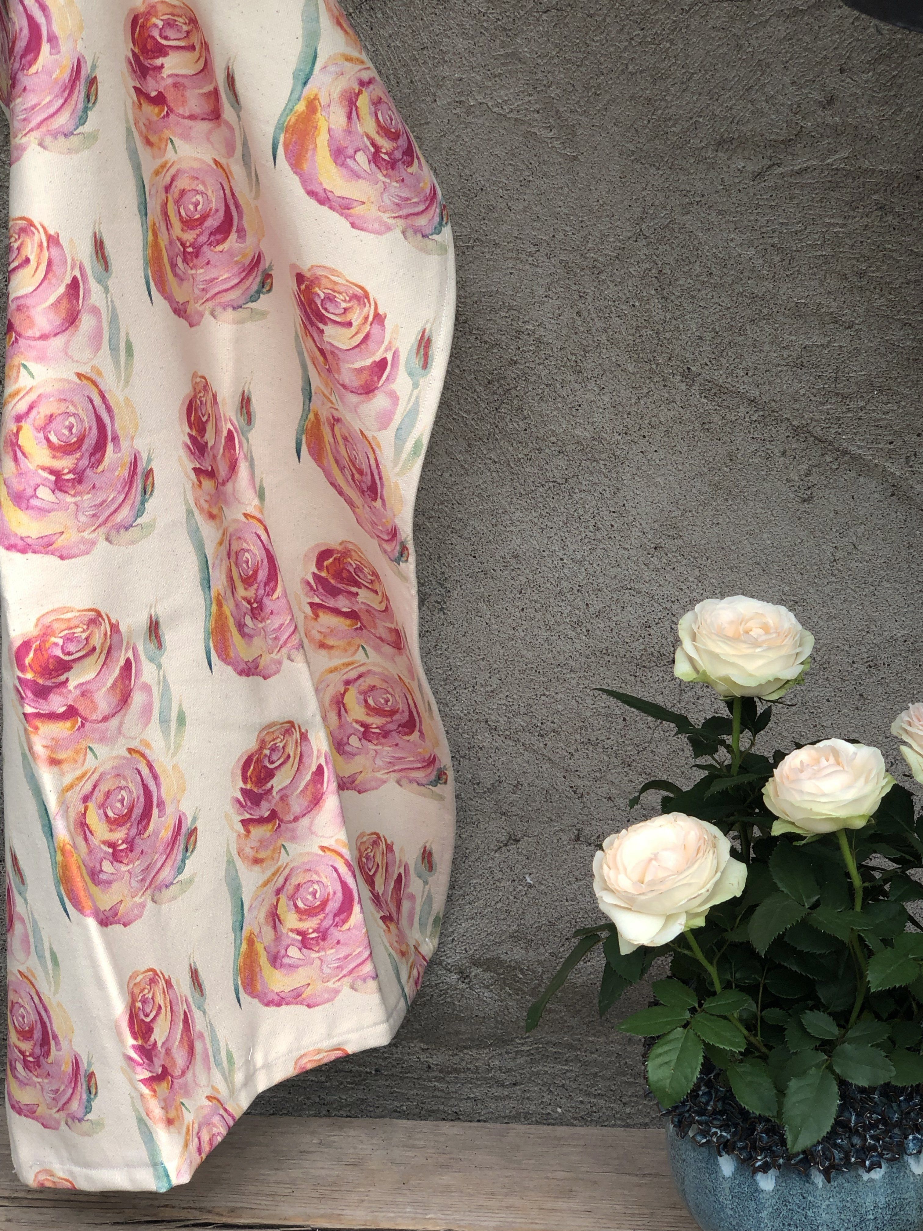 ALWAYS ROSES | Organic Dish Towel |