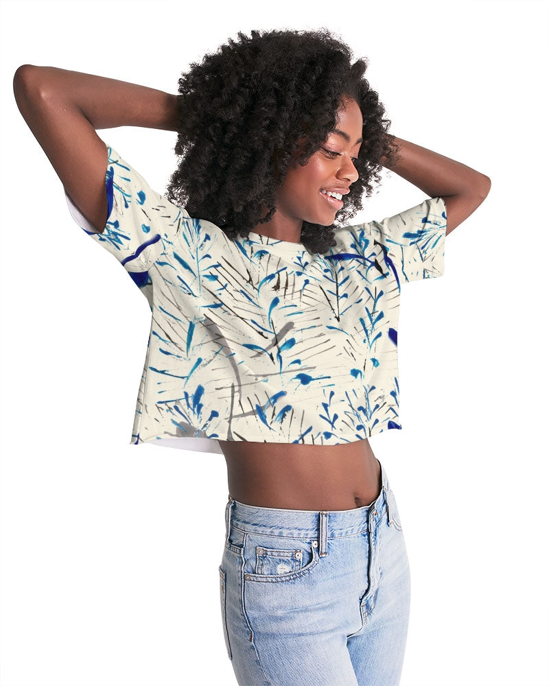MOONLIGHT BRANCH  || Women's Lounge Cropped Tee