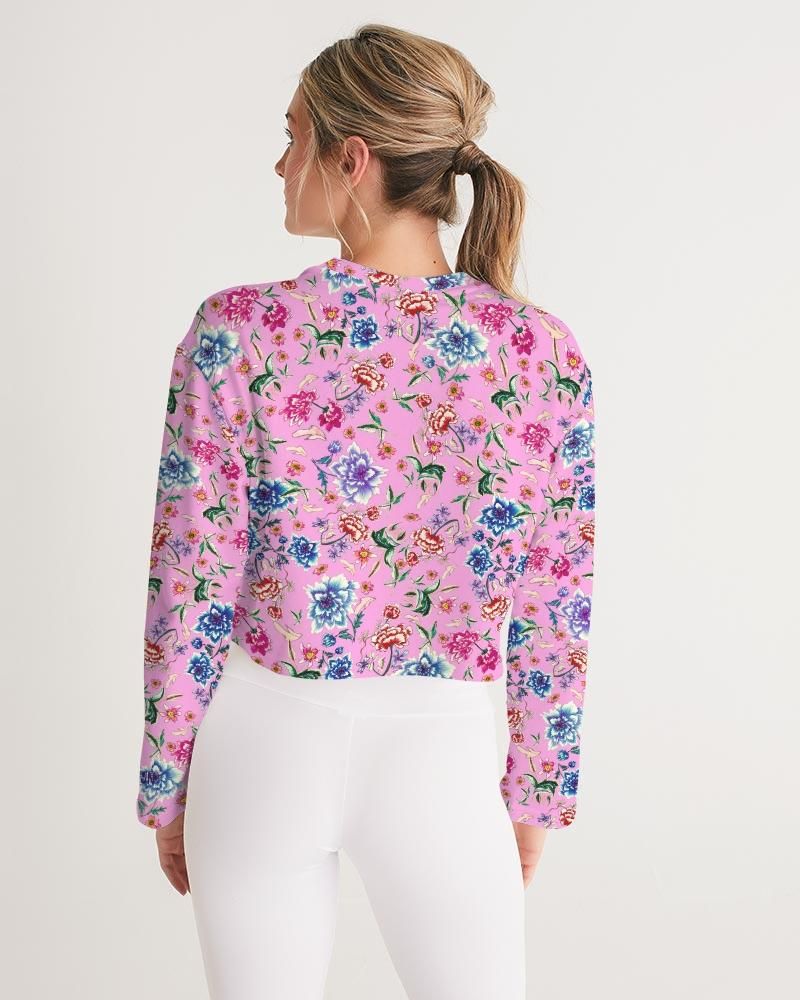 AMORE PINK Women's Cropped Sweatshirt