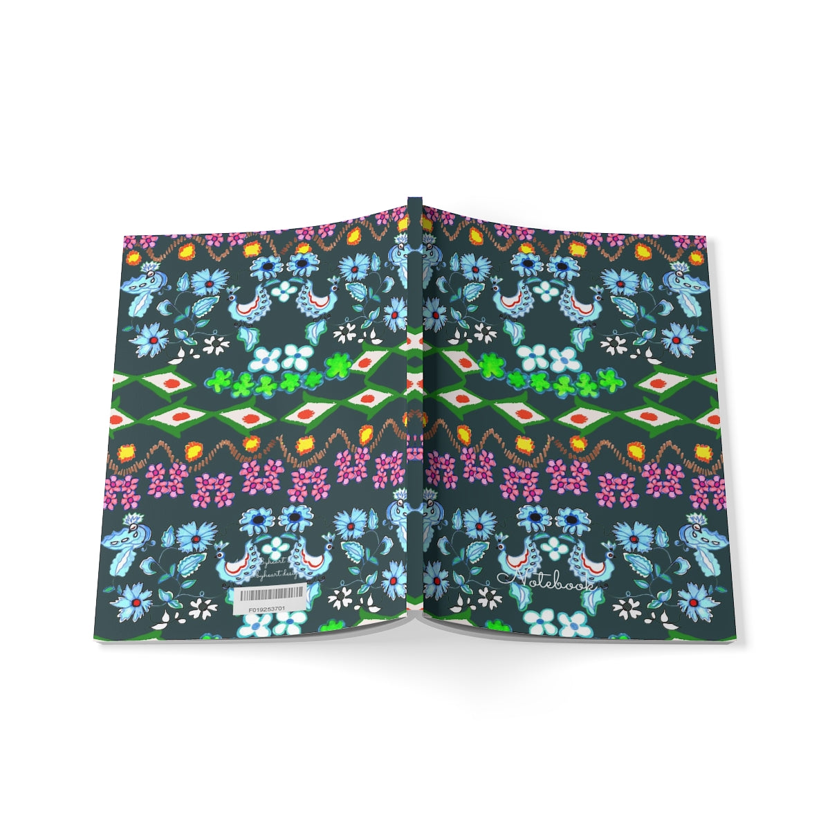 ORIENTAL BLUE BIRDS, KASHAN | Softcover Notebook, A5 |