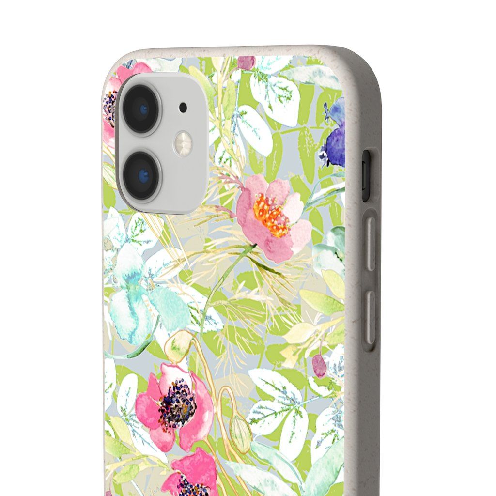 Biodegradable Case || BLUE BLOMS IN GOLLESTAN GARDEN || 