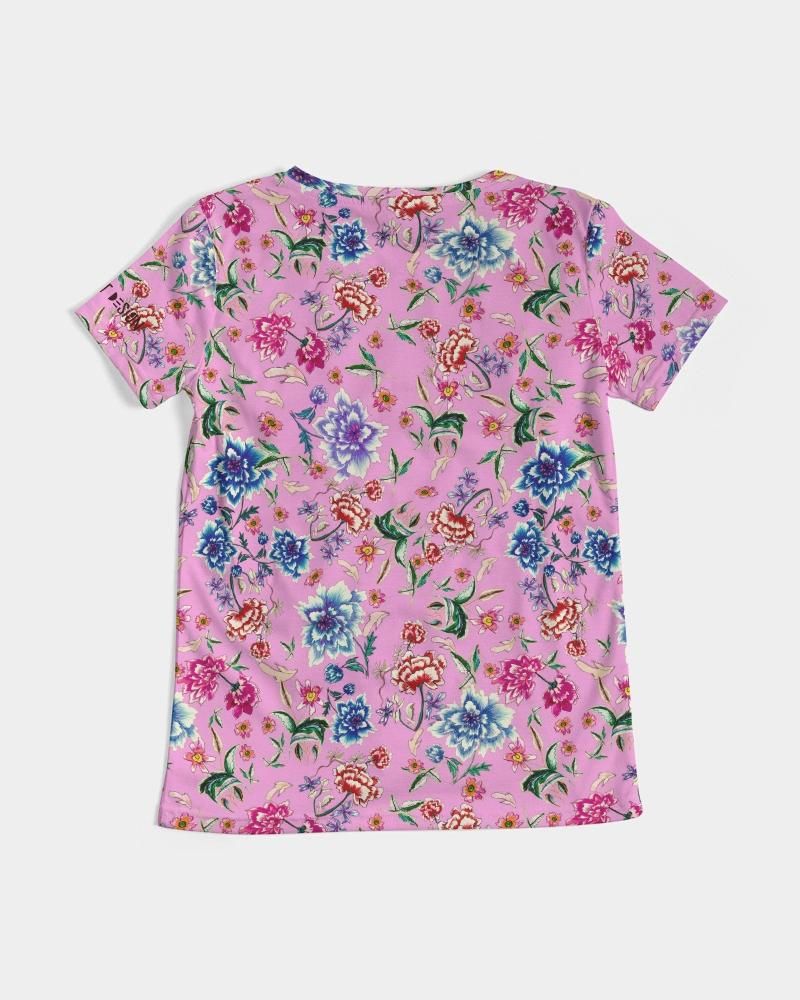 AMORE PINK Women's V-Neck Tee