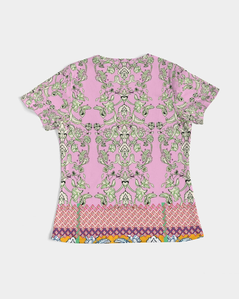 FLORAL  MIRACULOUS  WORLD - dress-pink1 Women's Tee