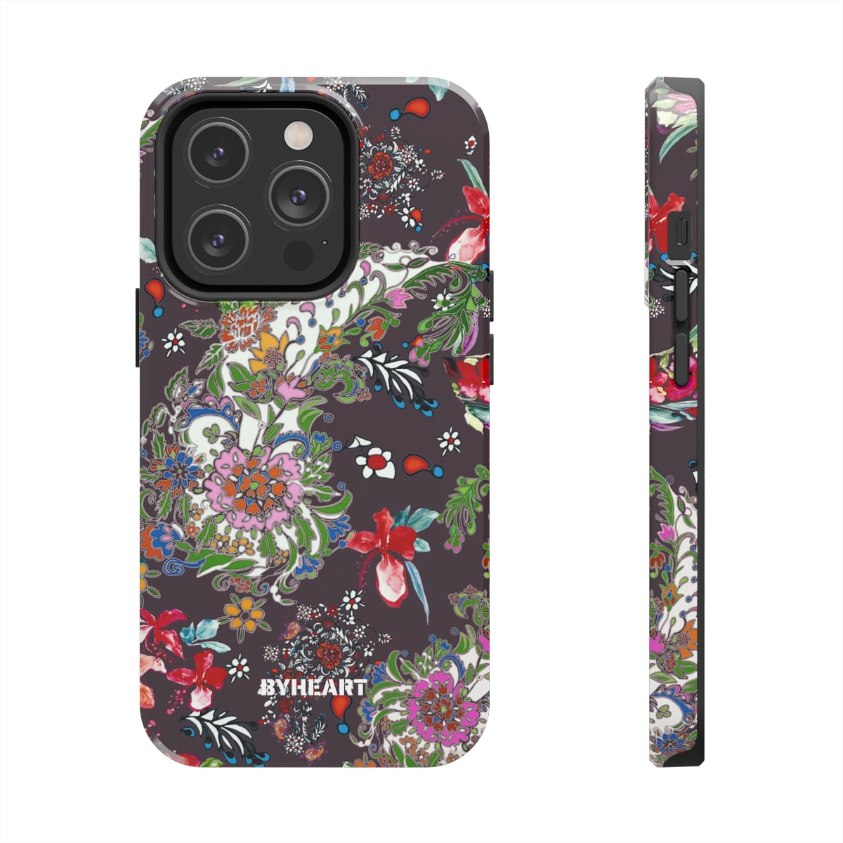 BLACK PAISLEY FLOWERS, ISFAHAN  | Tough Phone Cases, Case-Mate | 