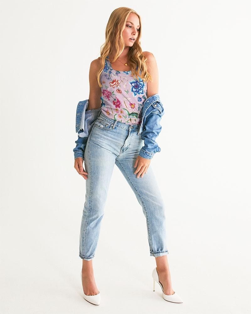 Women's Tank || AMORE Purple Blooms