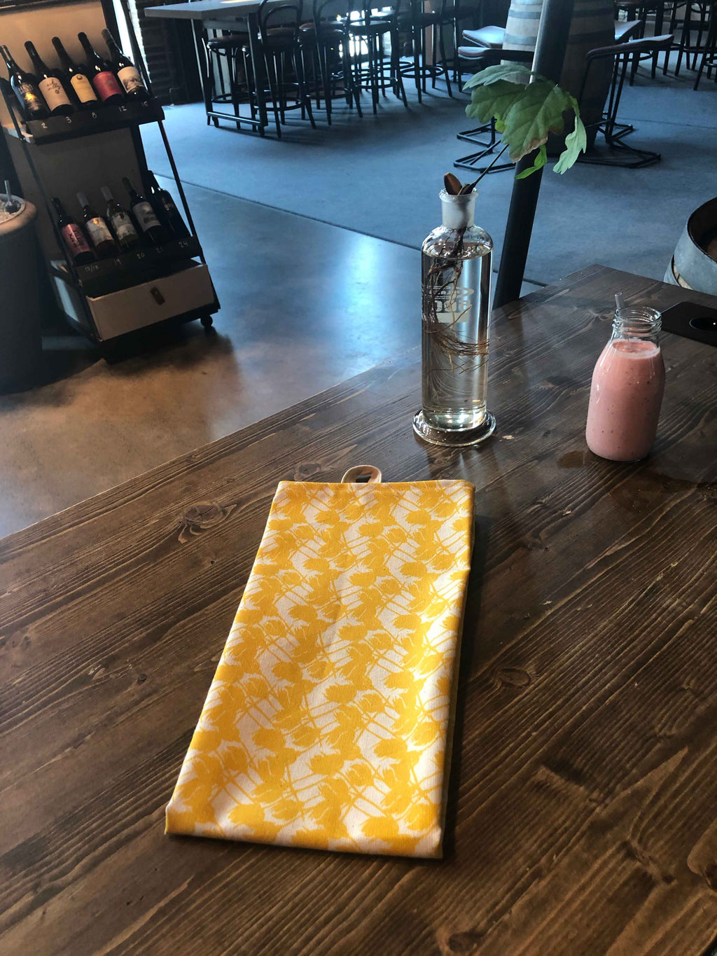 YELLOW ROSES | Organic Dish towel |
