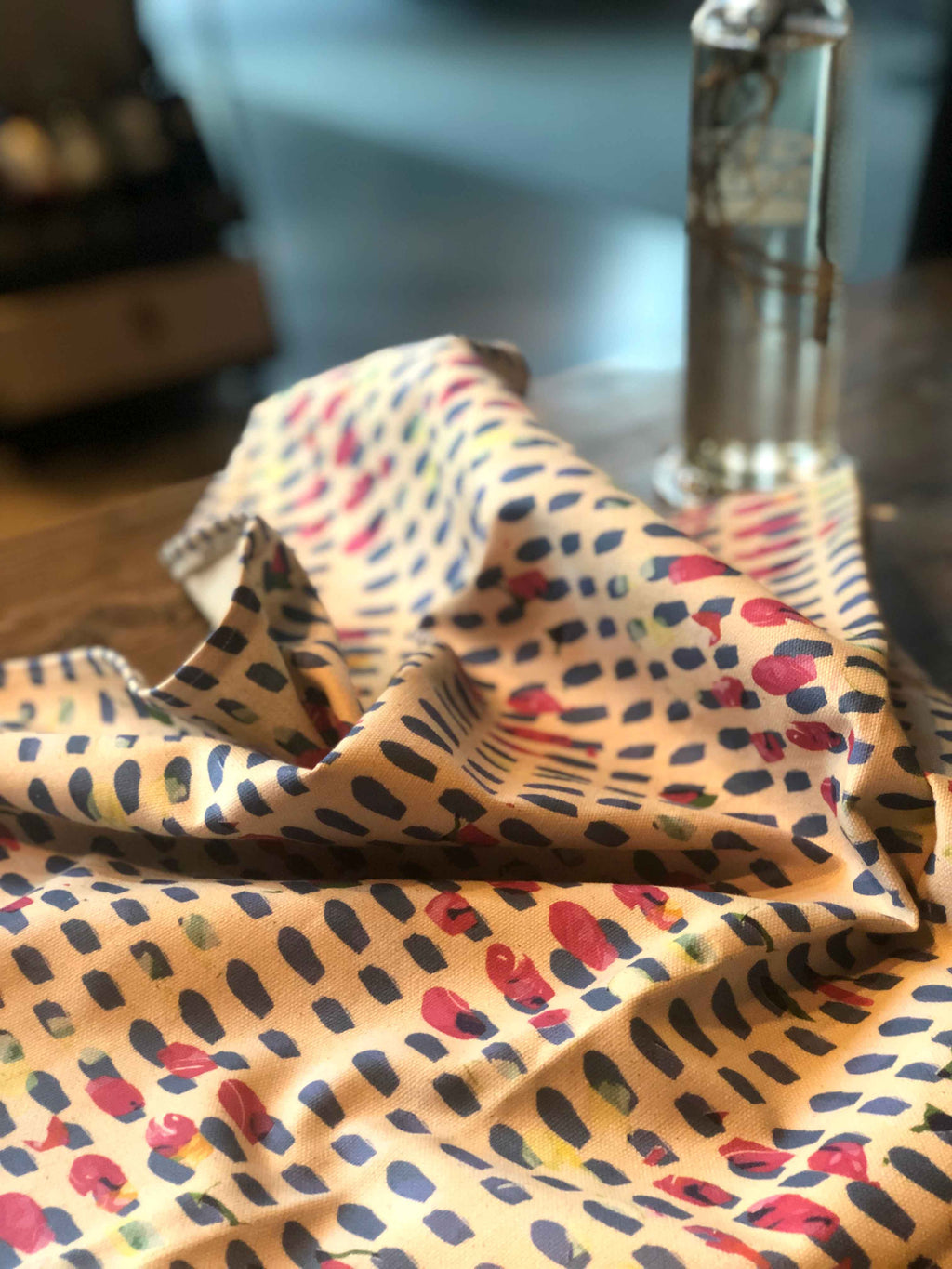 BLUE DOTS | Organic Dish towel |