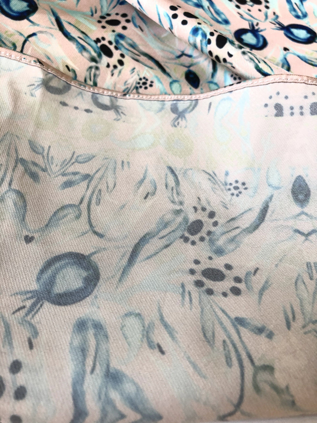 POMEGRANATE BLUE PAISLEY | SCARF & TEXTILE  |