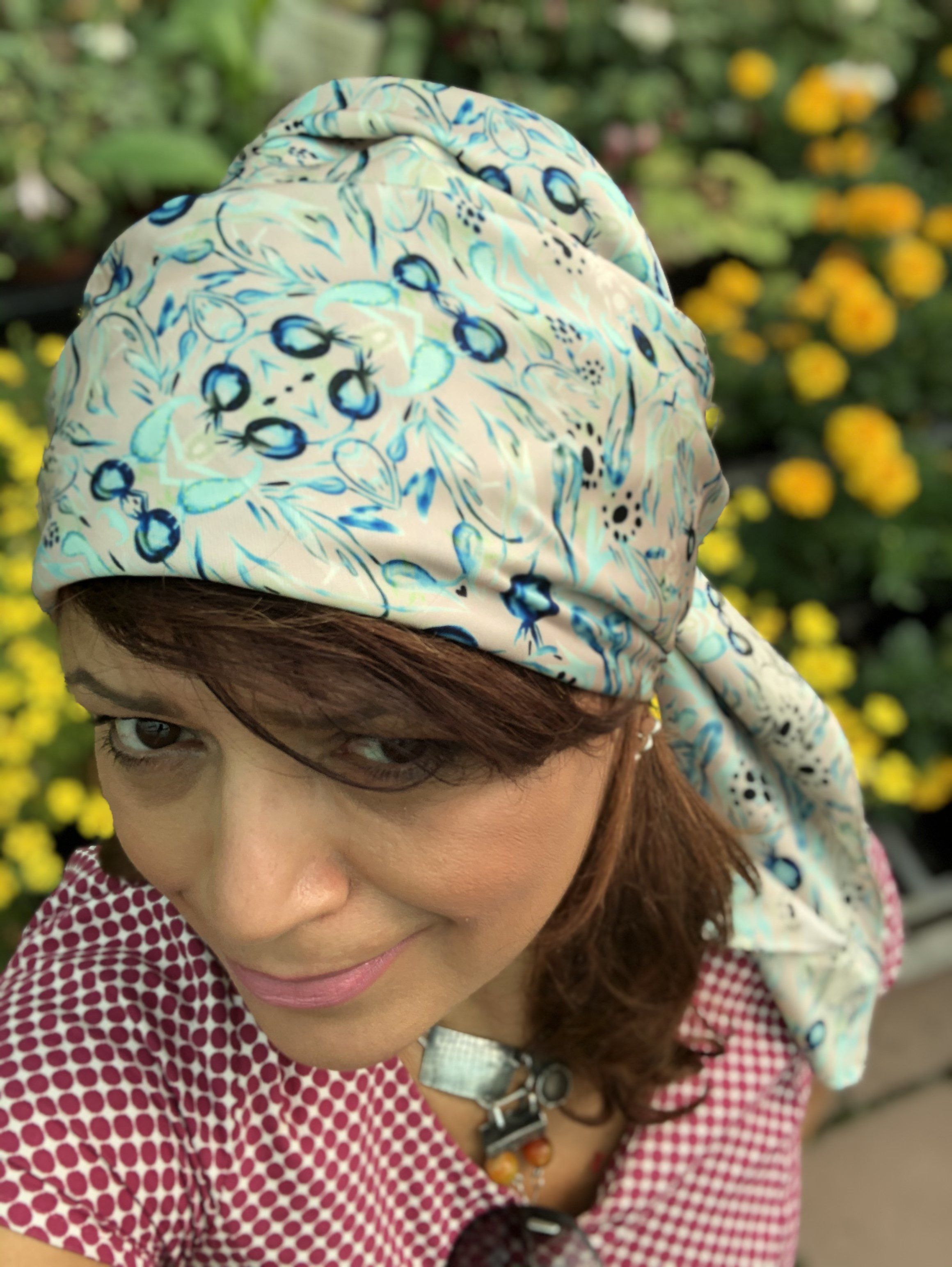 POMEGRANATE BLUE PAISLEY | SCARF & TEXTILE  |