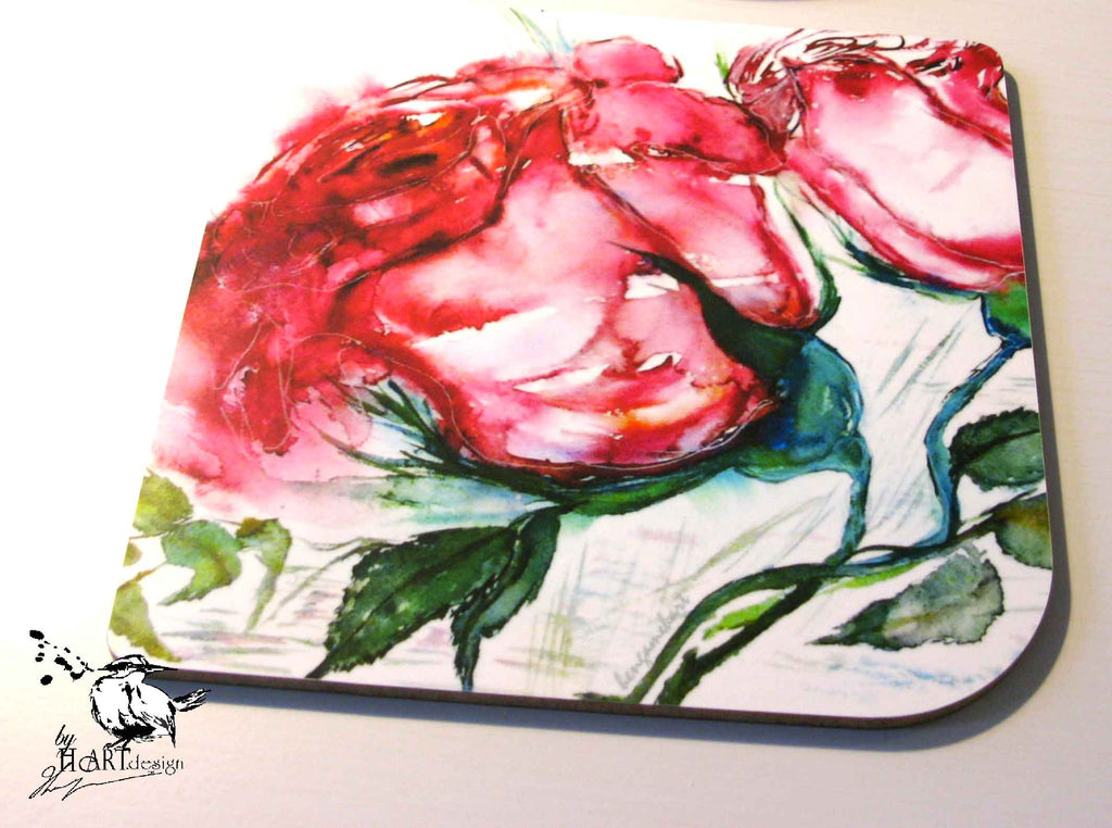 TRIVET, THE ROSE - birch wood