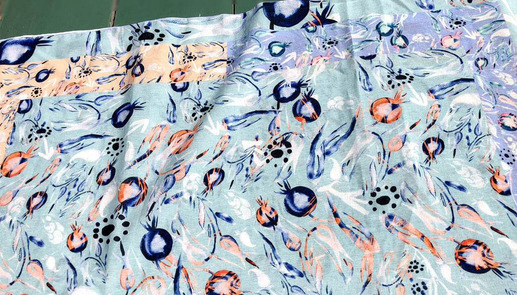 PAISLEY IN ORIENT GARDEN |  SCARF & TEXTILE  |