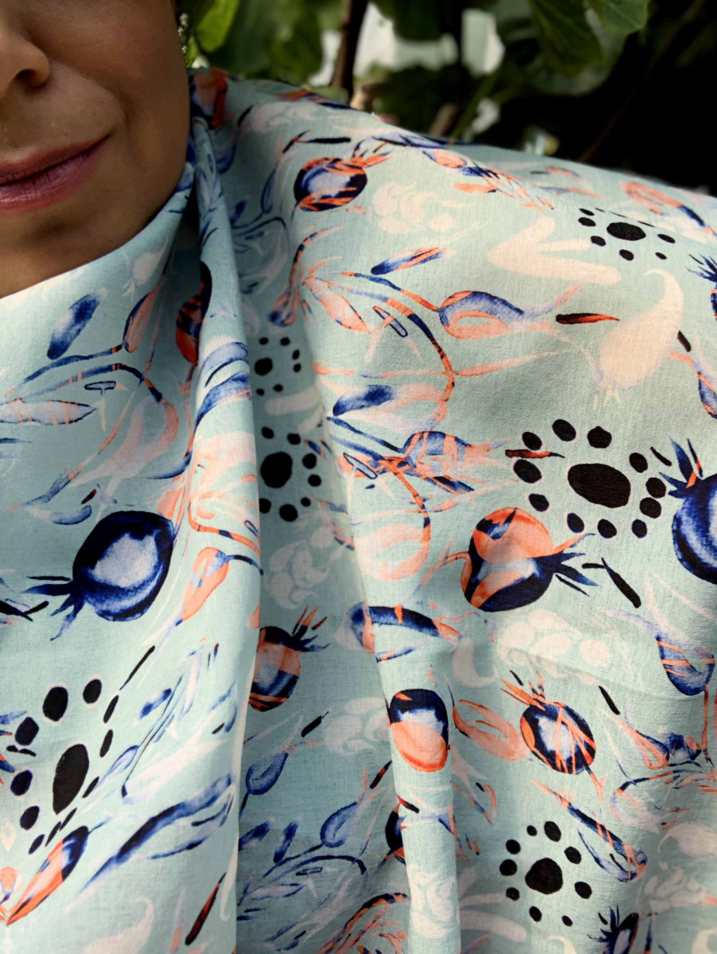 PAISLEY IN ORIENT GARDEN |  SCARF & TEXTILE  |