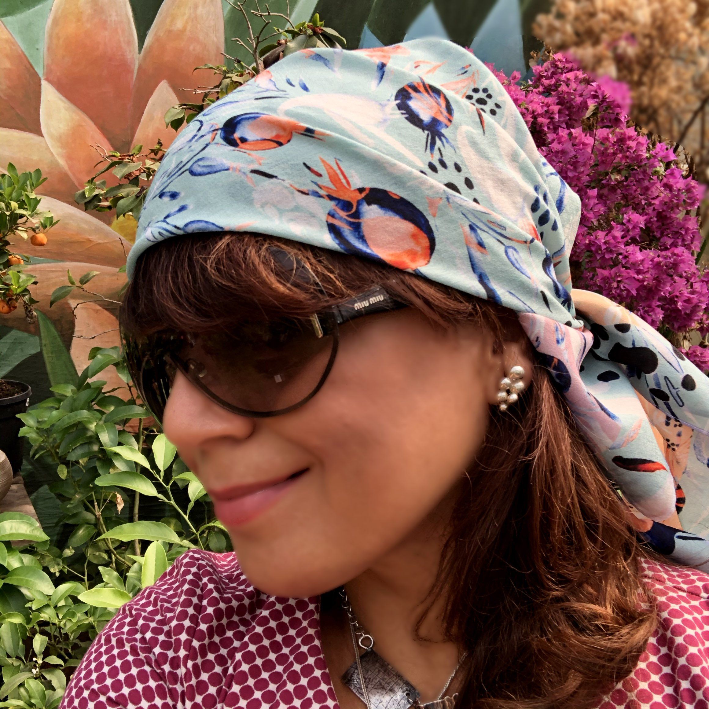 PAISLEY IN ORIENT GARDEN |  SCARF & TEXTILE  |