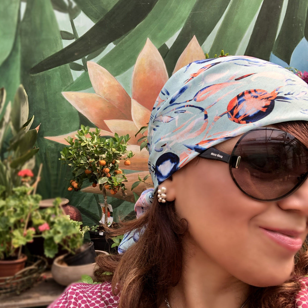 PAISLEY IN ORIENT GARDEN |  SCARF & TEXTILE  |