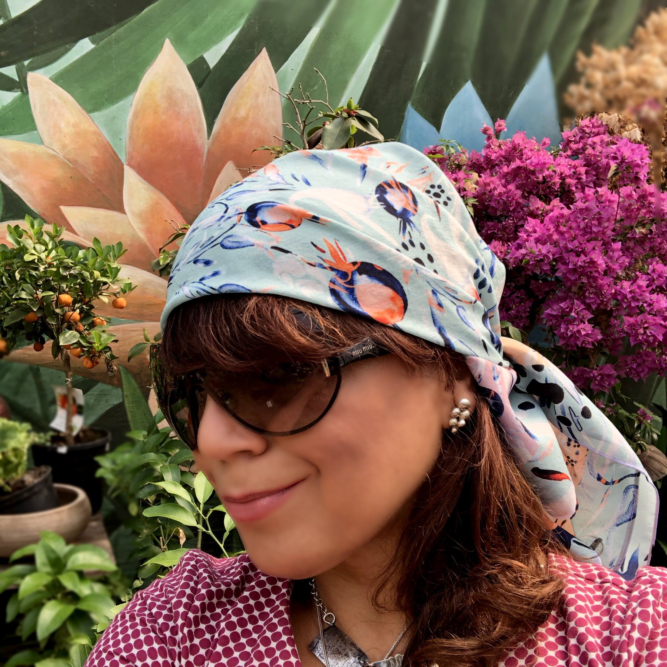 PAISLEY IN ORIENT GARDEN |  SCARF & TEXTILE  |