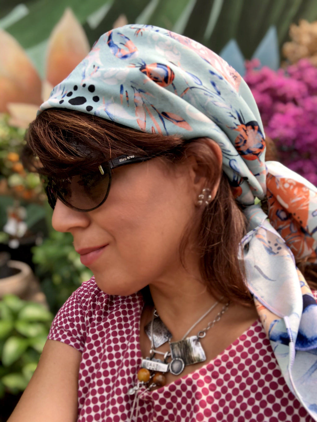 PAISLEY IN ORIENT GARDEN |  SCARF & TEXTILE  |