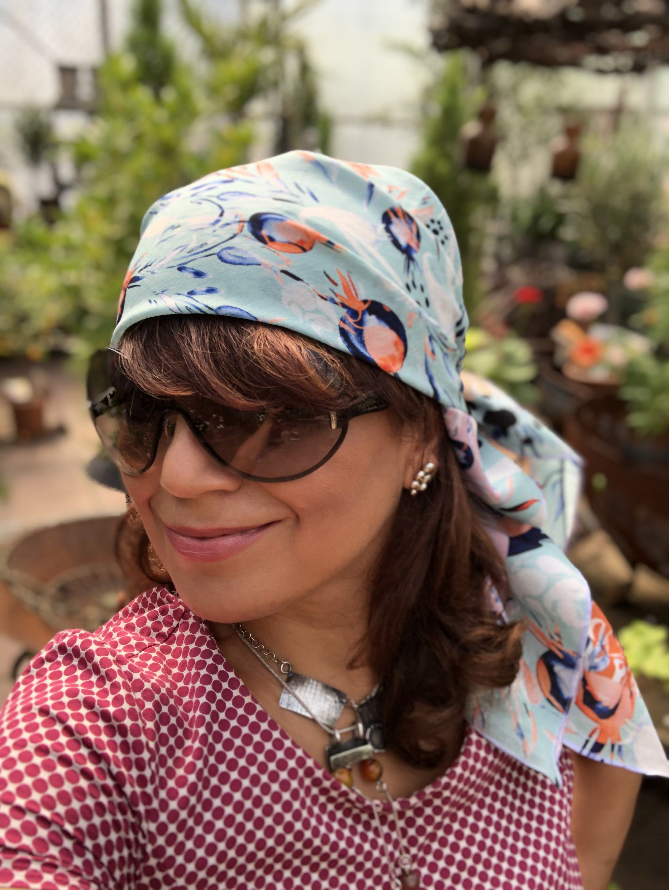 PAISLEY IN ORIENT GARDEN |  SCARF & TEXTILE  |