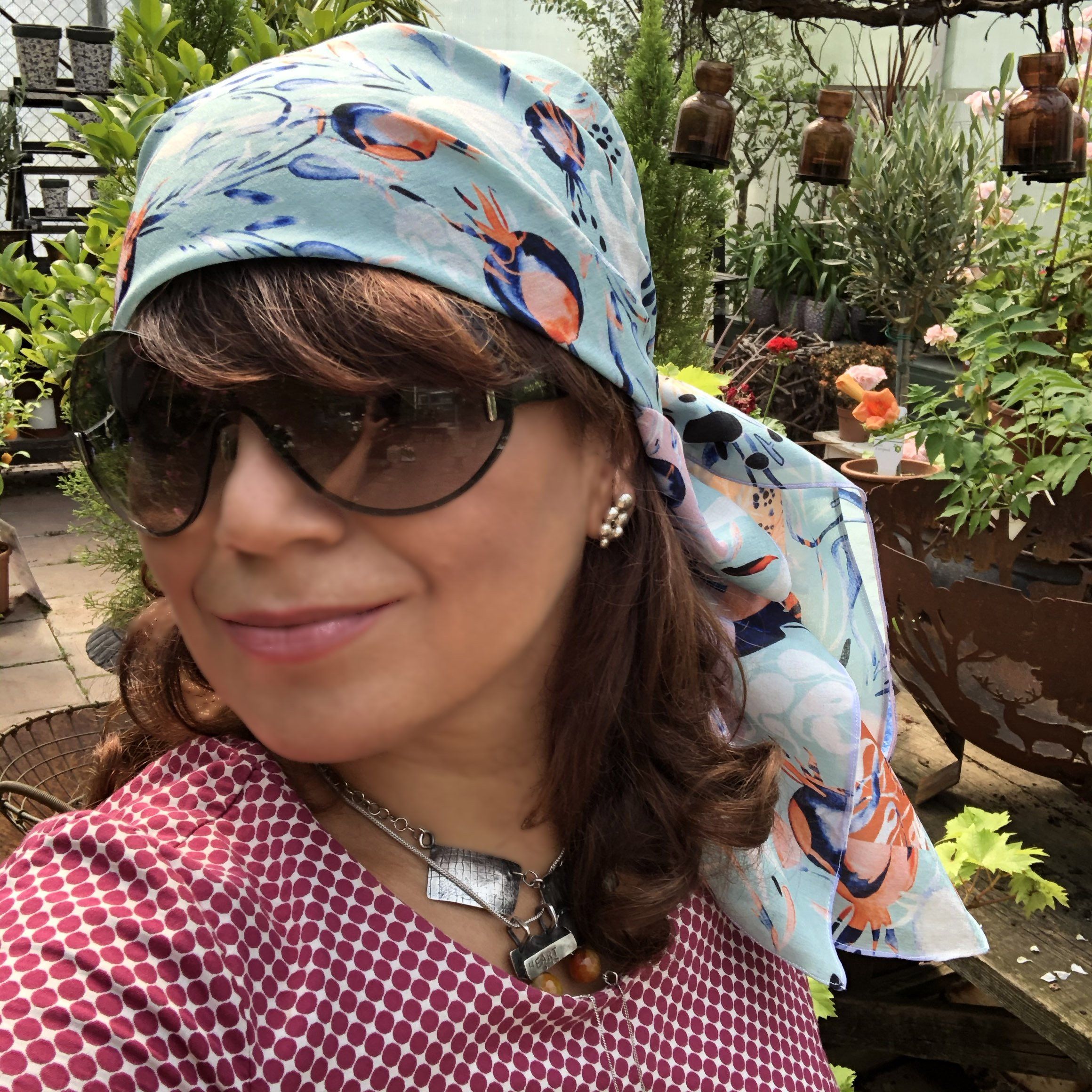 PAISLEY IN ORIENT GARDEN |  SCARF & TEXTILE  |