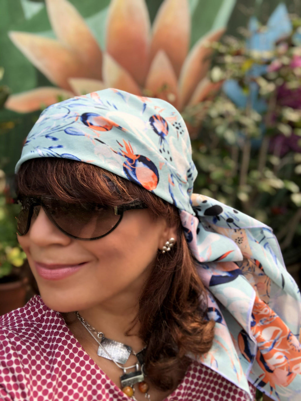 PAISLEY IN ORIENT GARDEN |  SCARF & TEXTILE  |