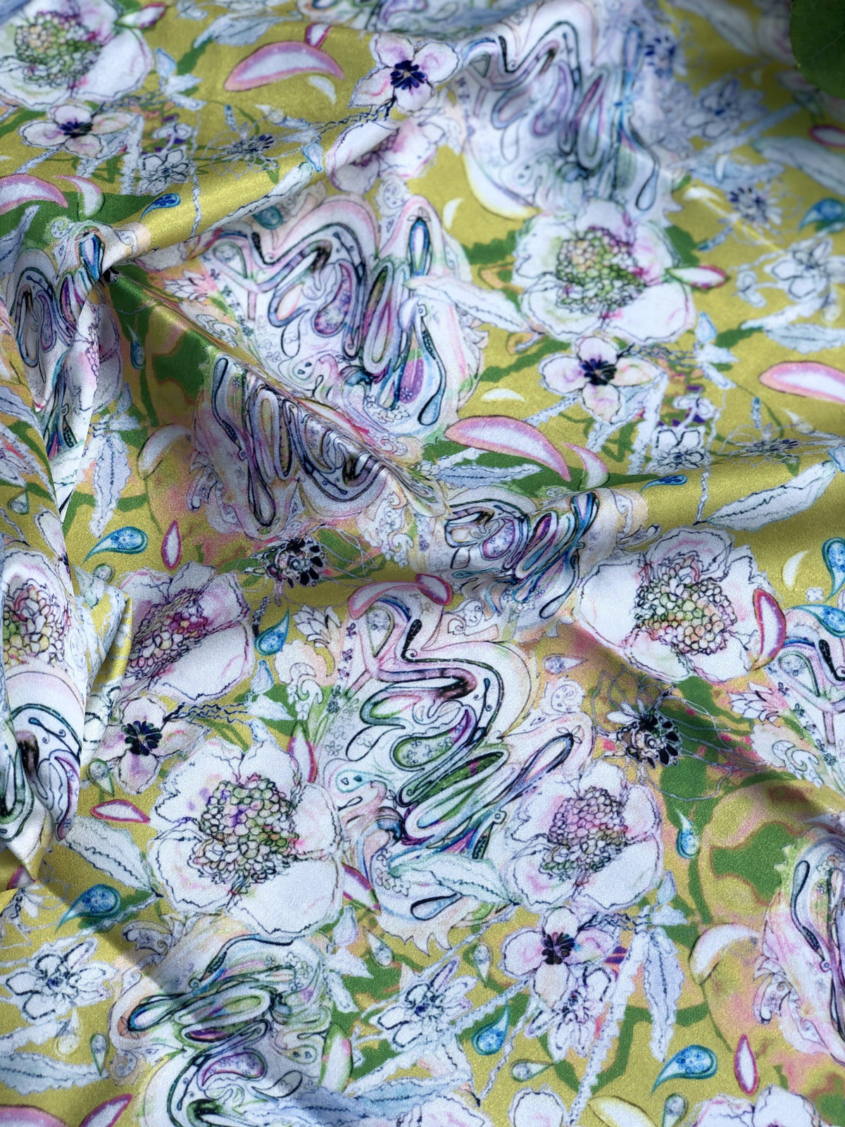 PARADISE GARDEN - YELLOW   | SCARF & TEXTILE  |