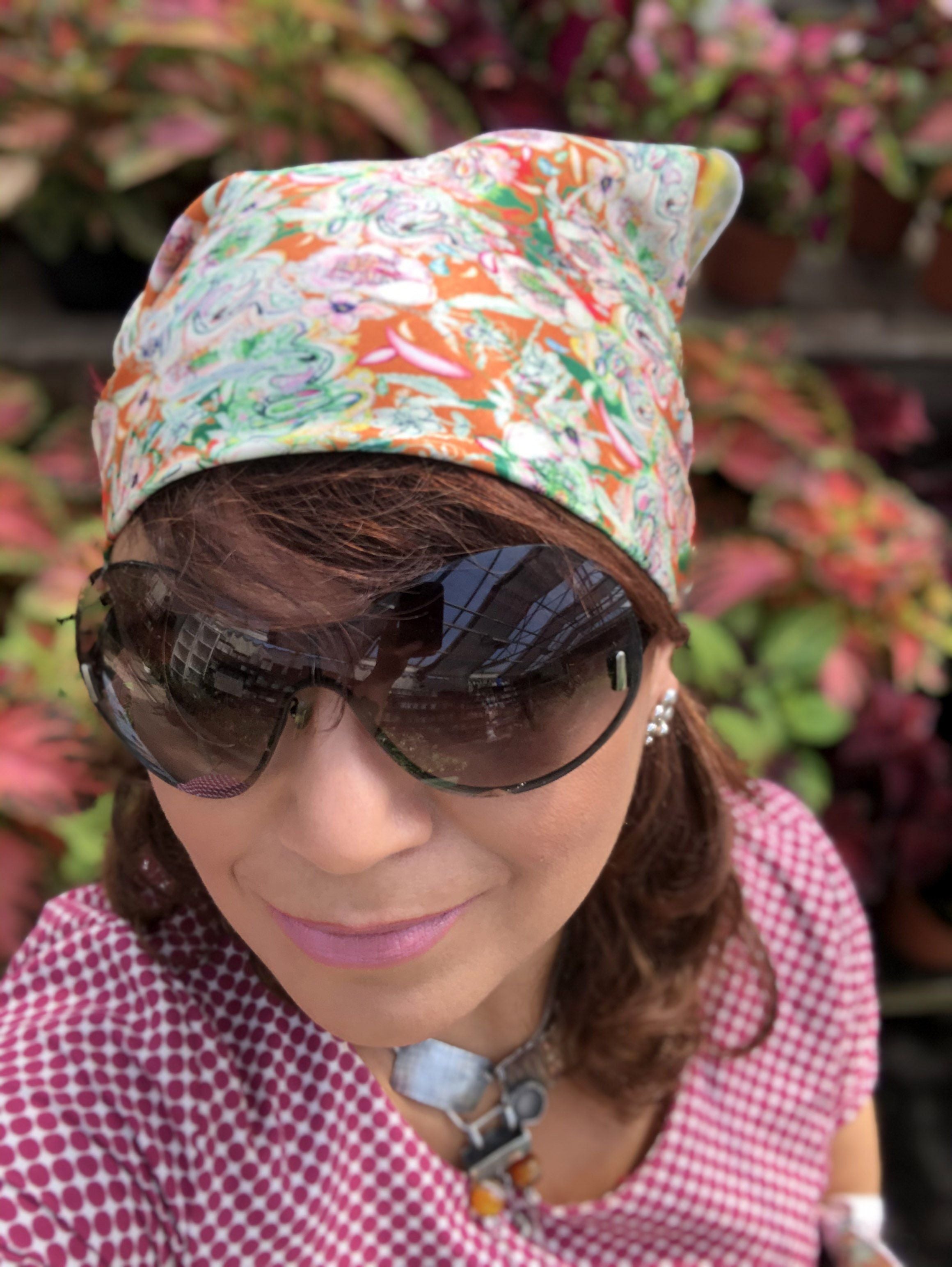 PARADISE GARDEN - ORANGE  | SCARF & TEXTILE  |
