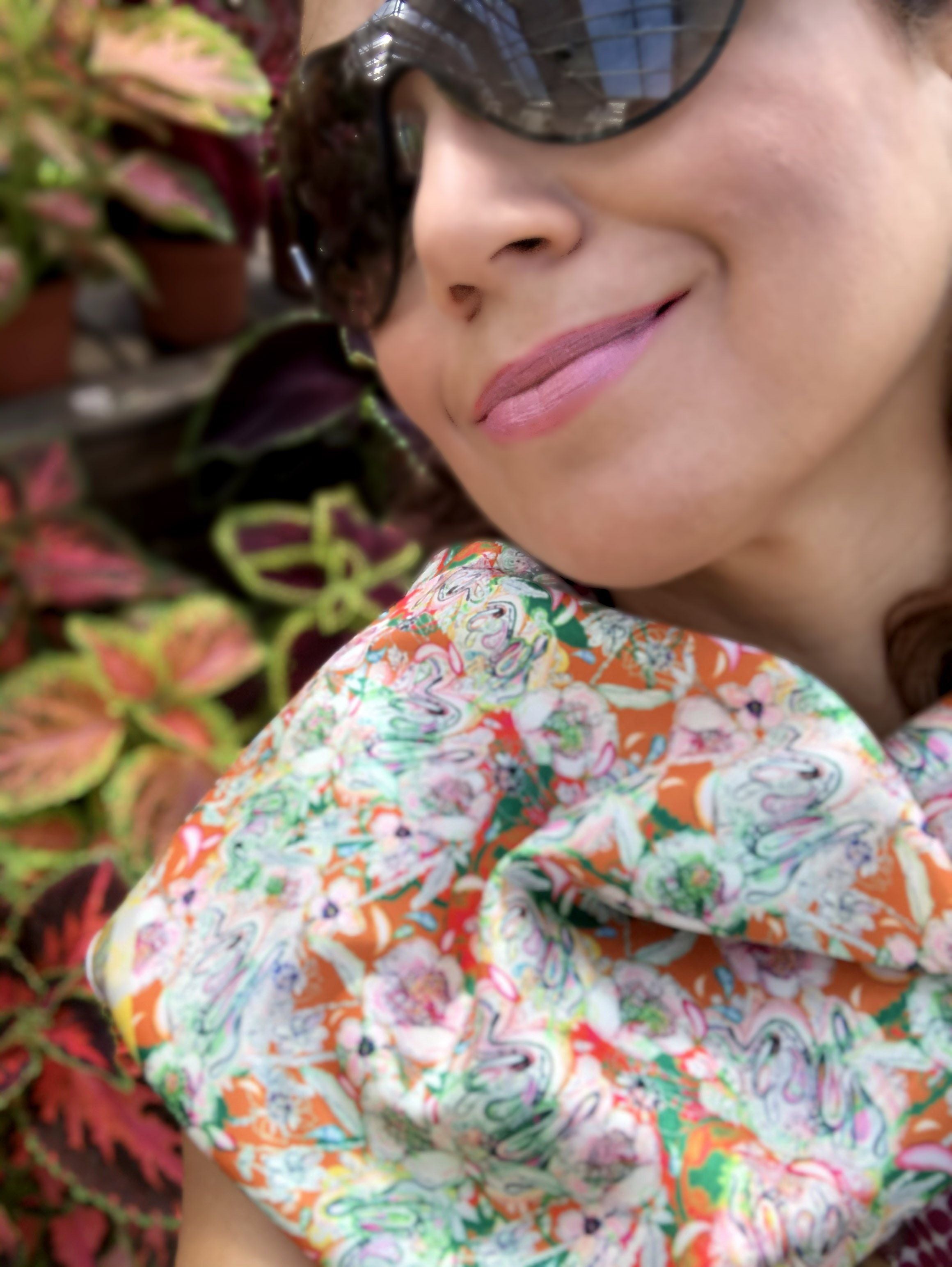 PARADISE GARDEN - ORANGE  | SCARF & TEXTILE  |