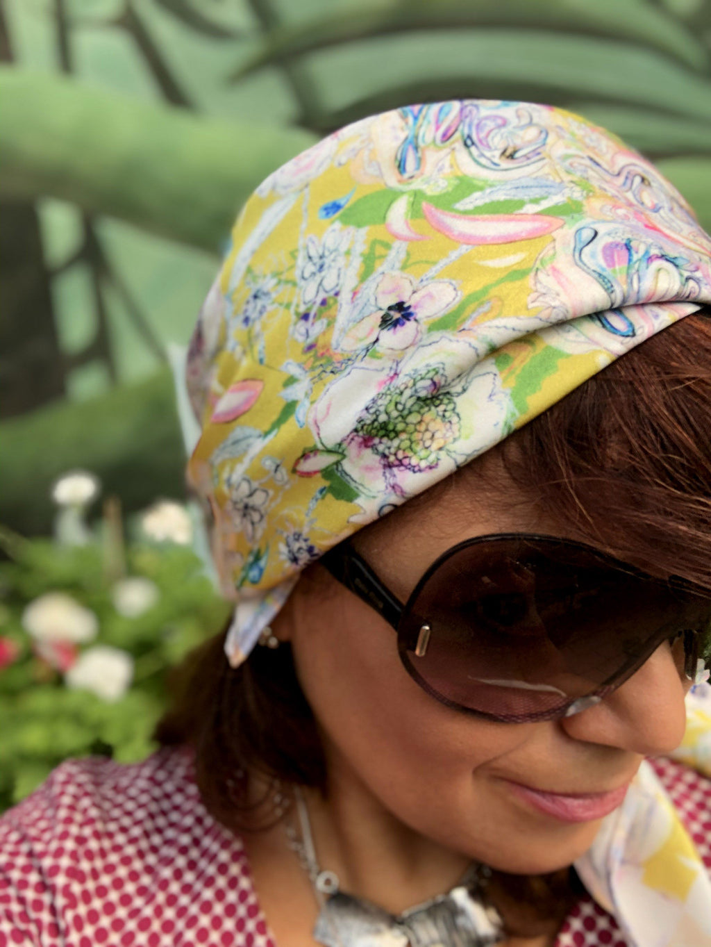 PARADISE GARDEN - YELLOW   | SCARF & TEXTILE  |