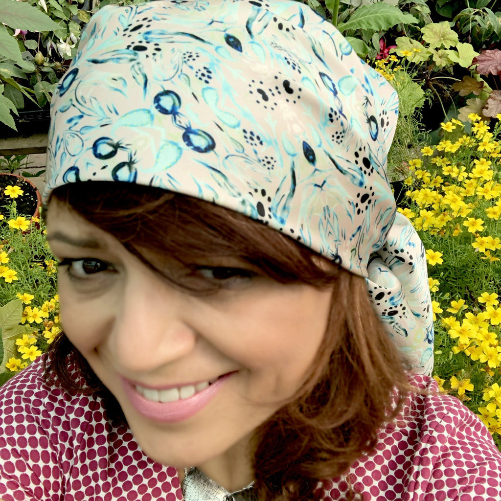 POMEGRANATE BLUE PAISLEY | SCARF & TEXTILE  |
