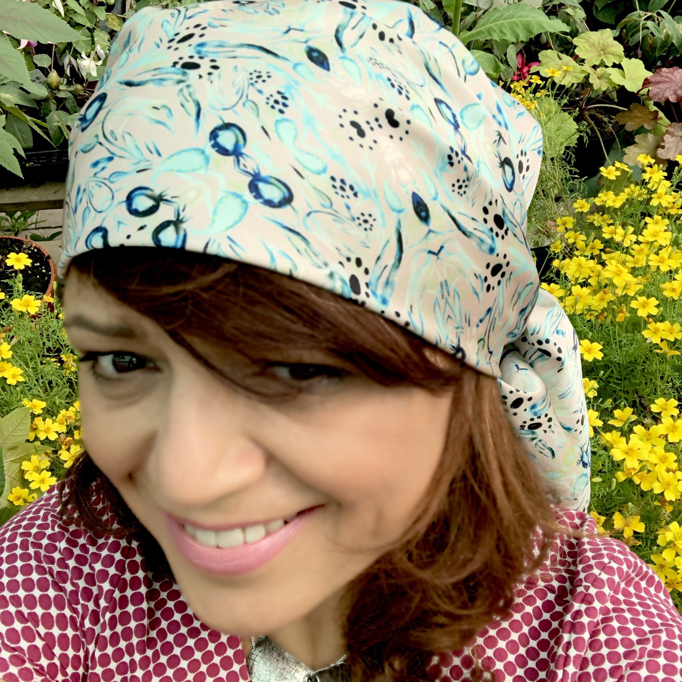 POMEGRANATE BLUE PAISLEY | SCARF & TEXTILE  |