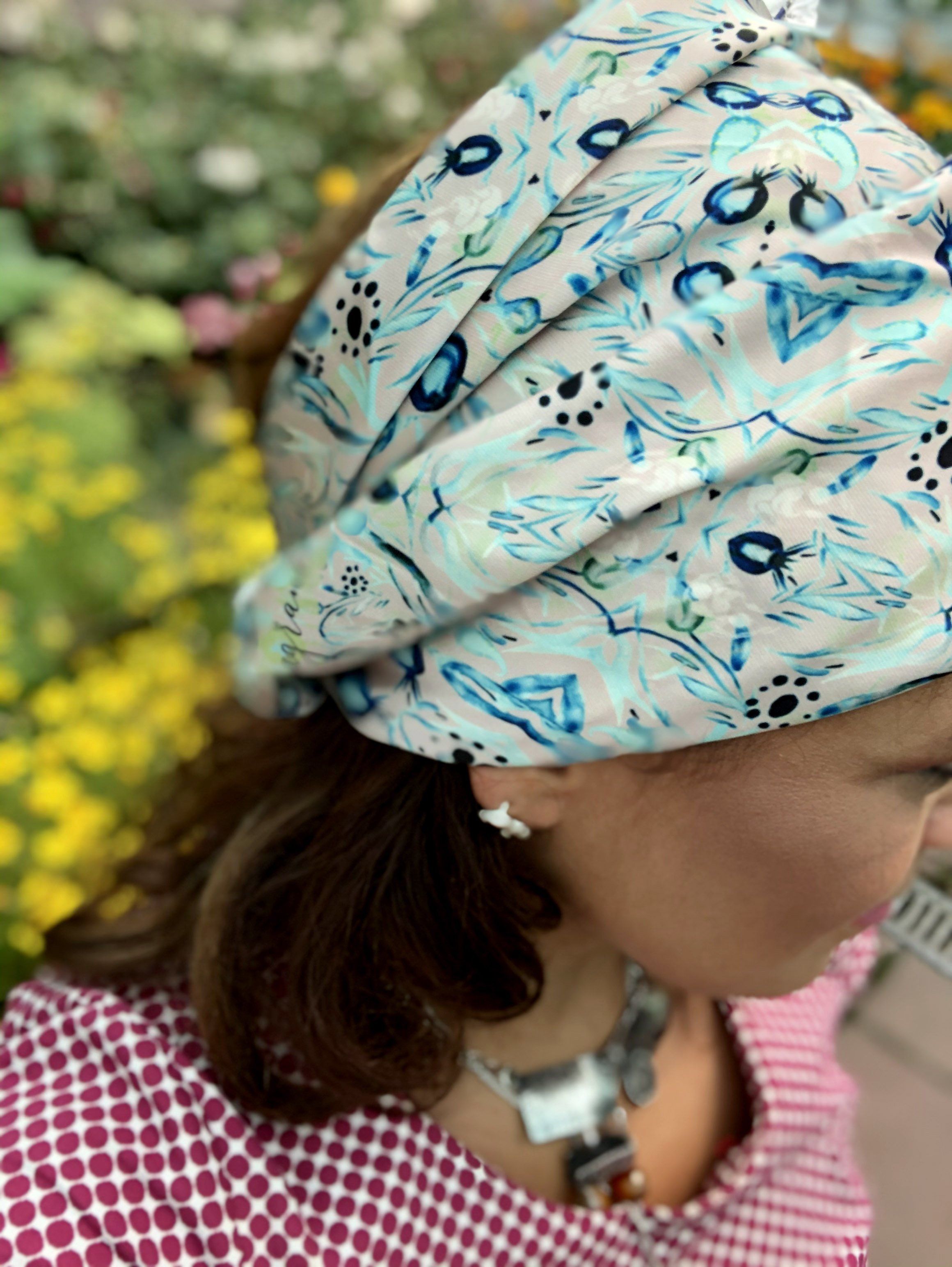 POMEGRANATE BLUE PAISLEY | SCARF & TEXTILE  |