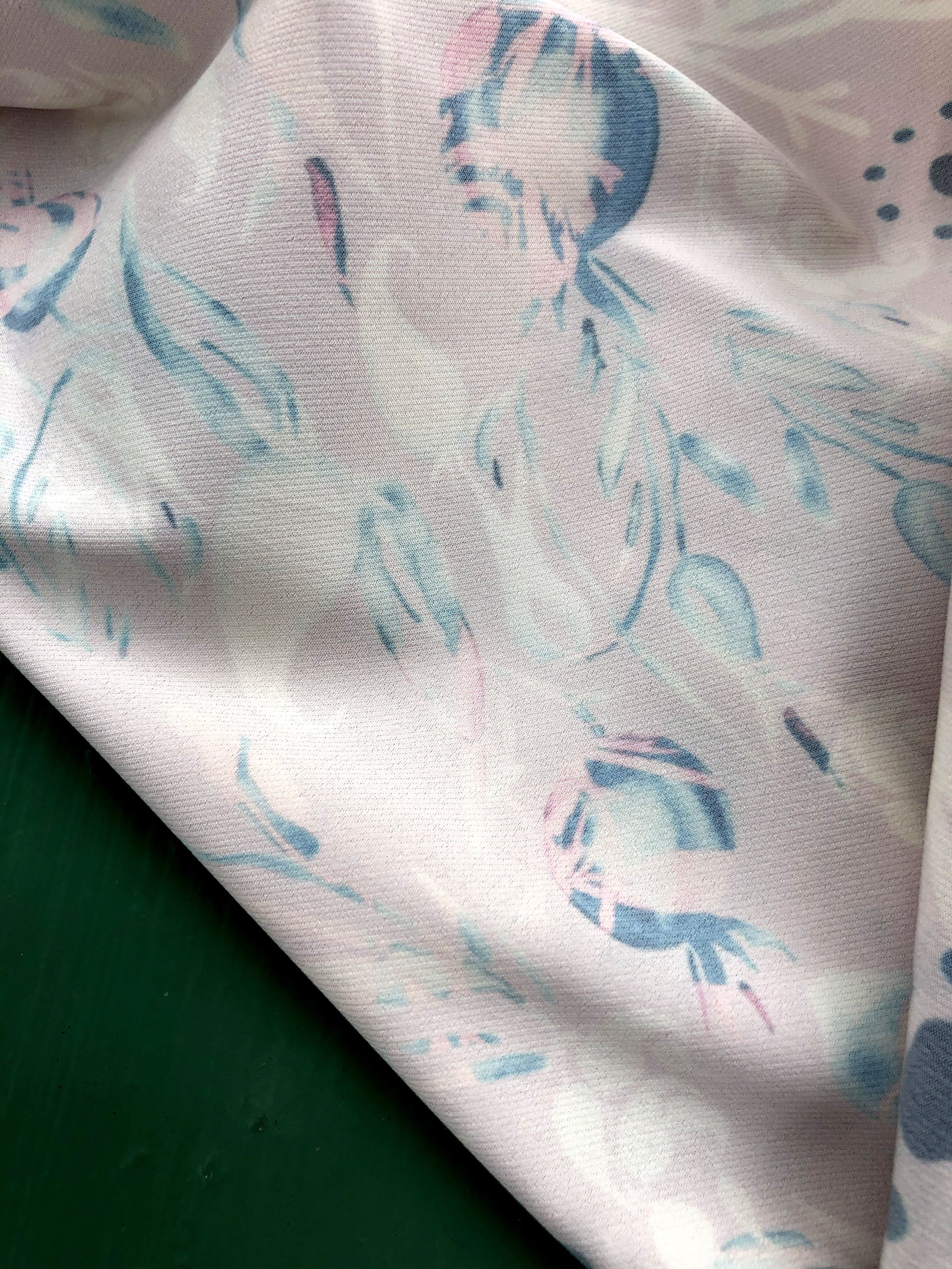 POMEGRANATE BLUE PAISLEY. PINK | SCARF & TEXTILE  |