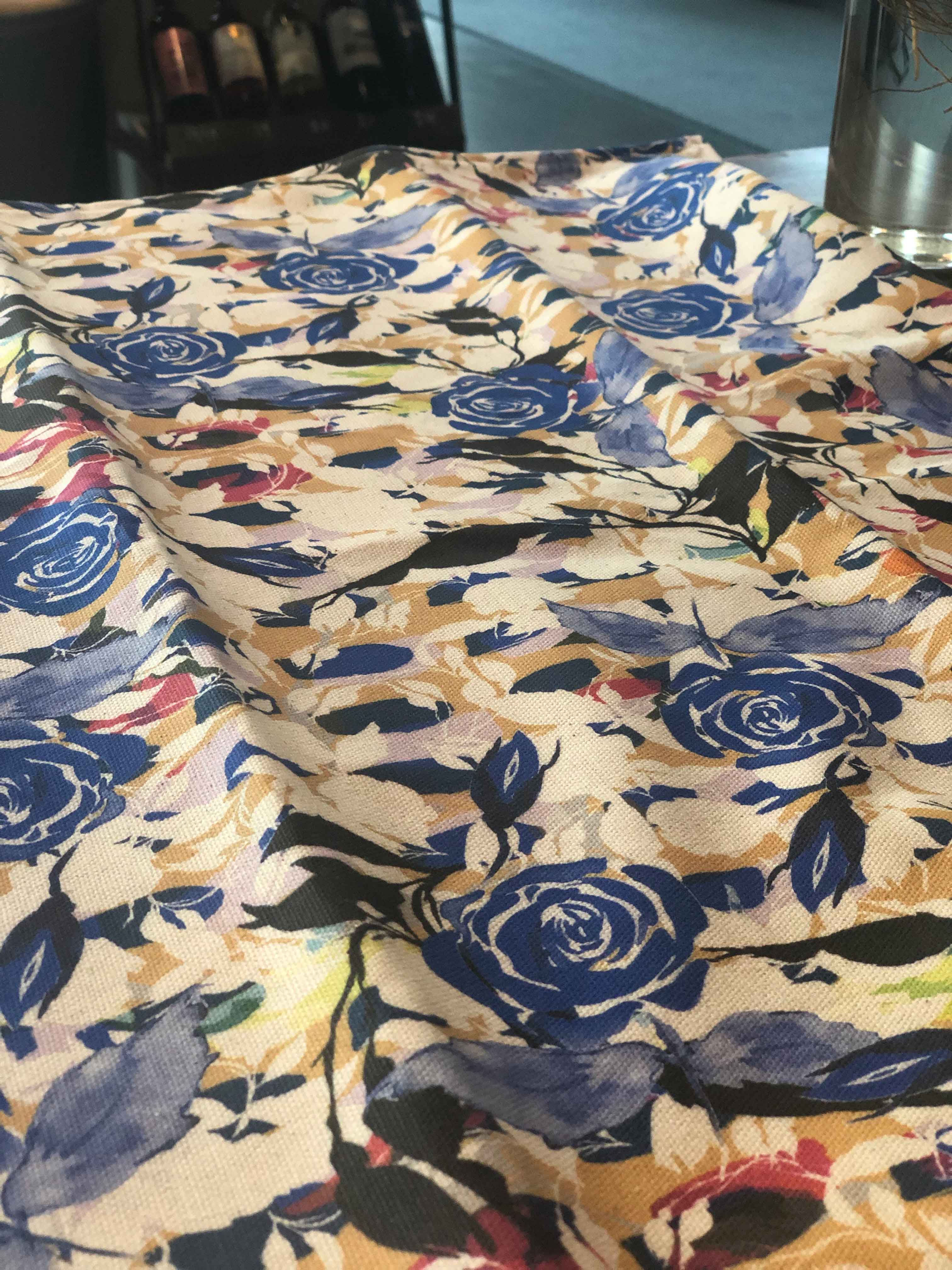 BLUE ROSES | Organic Dish Towel |