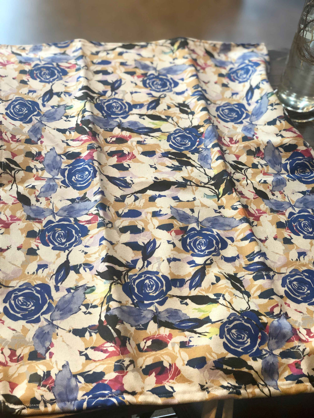 BLUE ROSES | Organic Dish Towel |