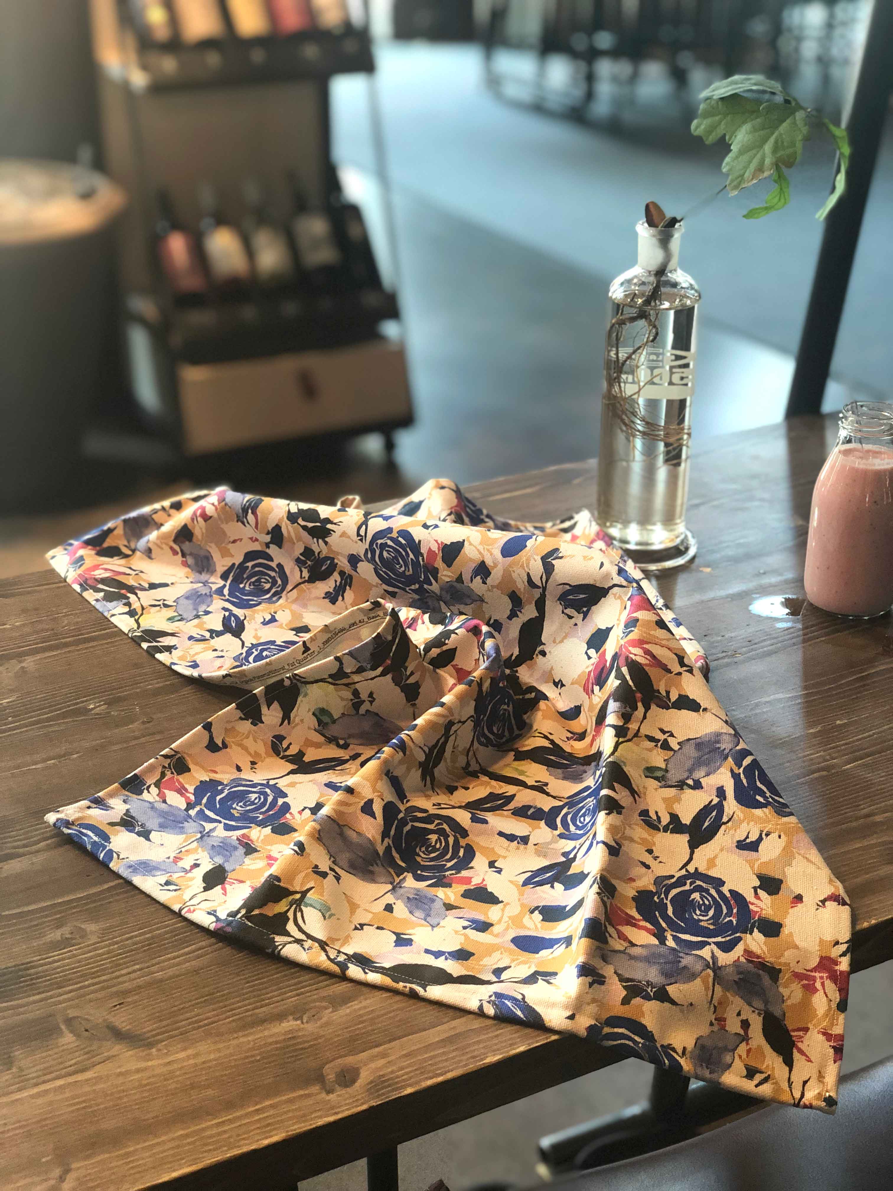 BLUE ROSES | Organic Dish Towel |