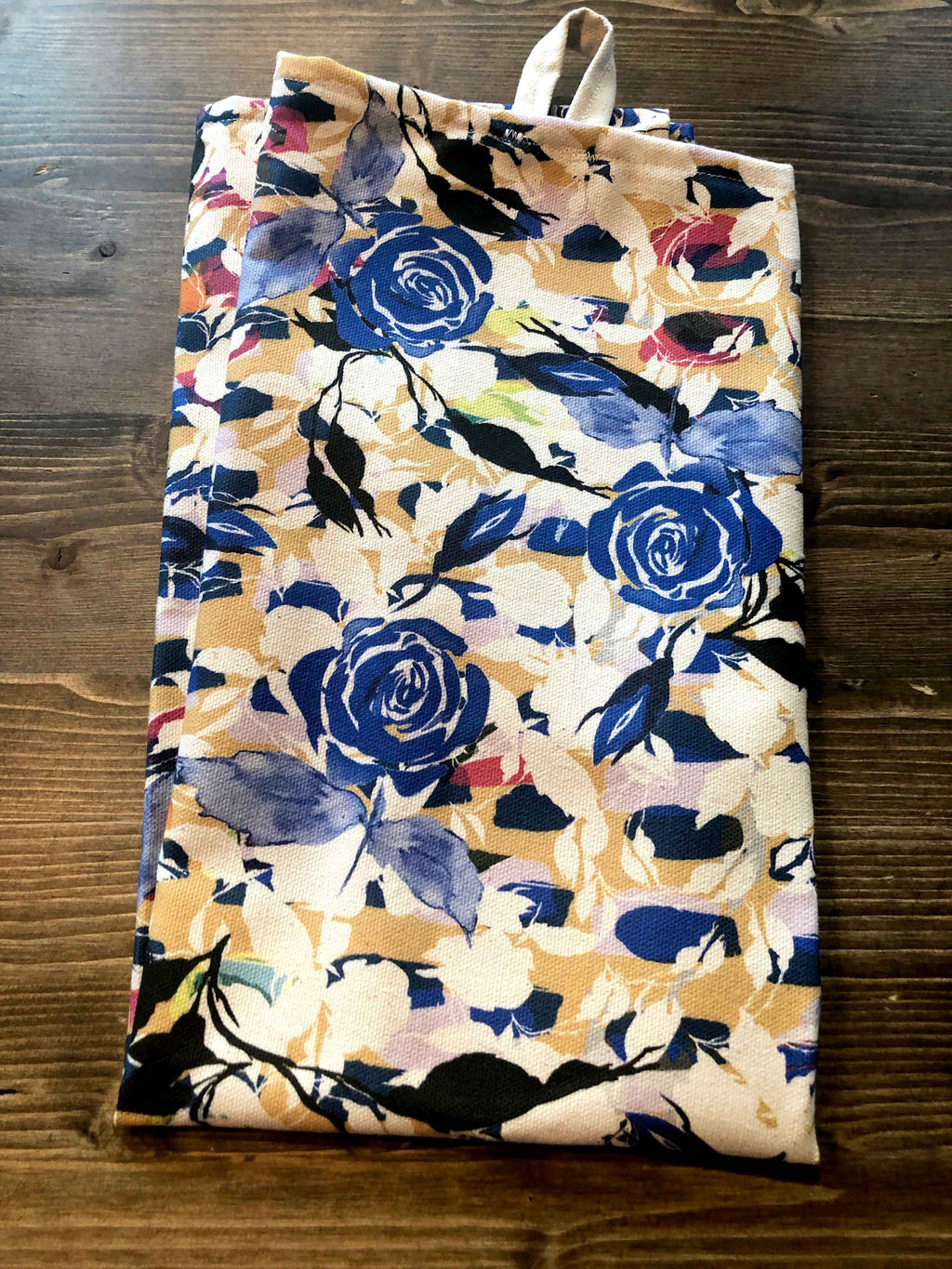 BLUE ROSES | Organic Dish Towel |