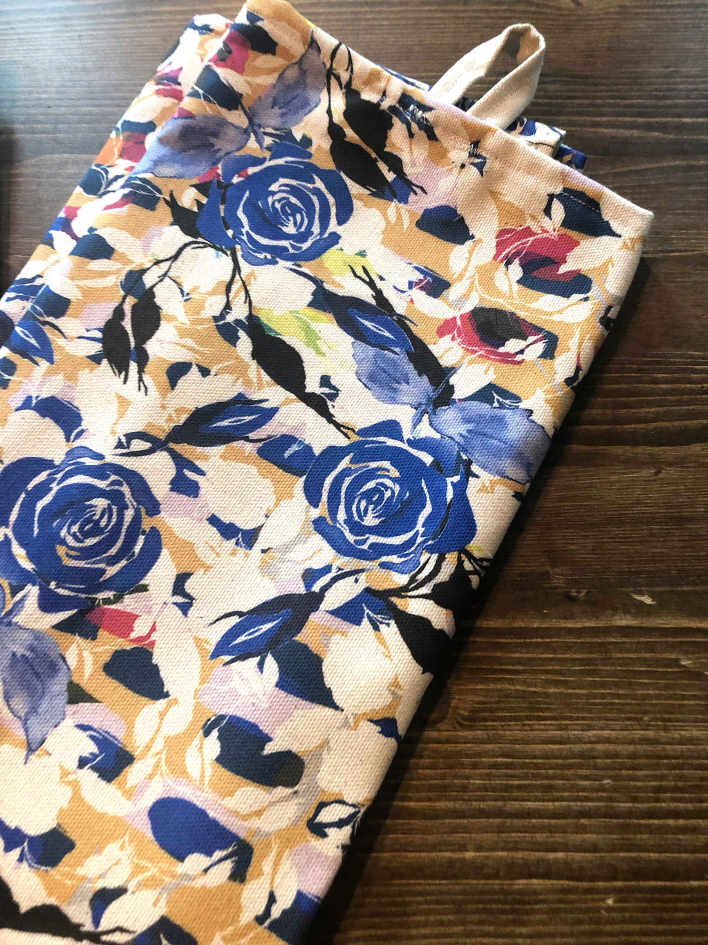 BLUE ROSES | Organic Dish Towel |
