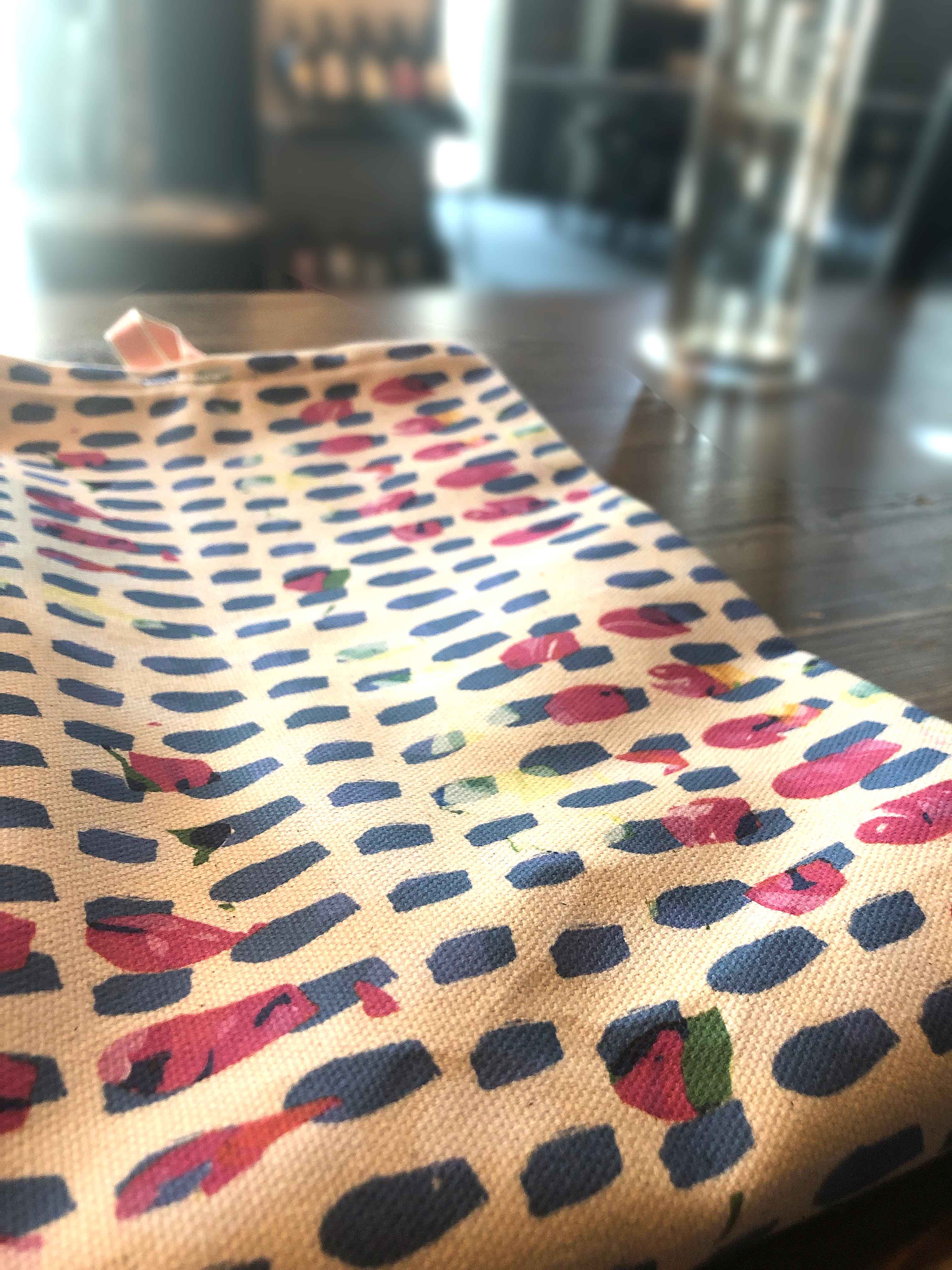 BLUE DOTS | Organic Dish towel |