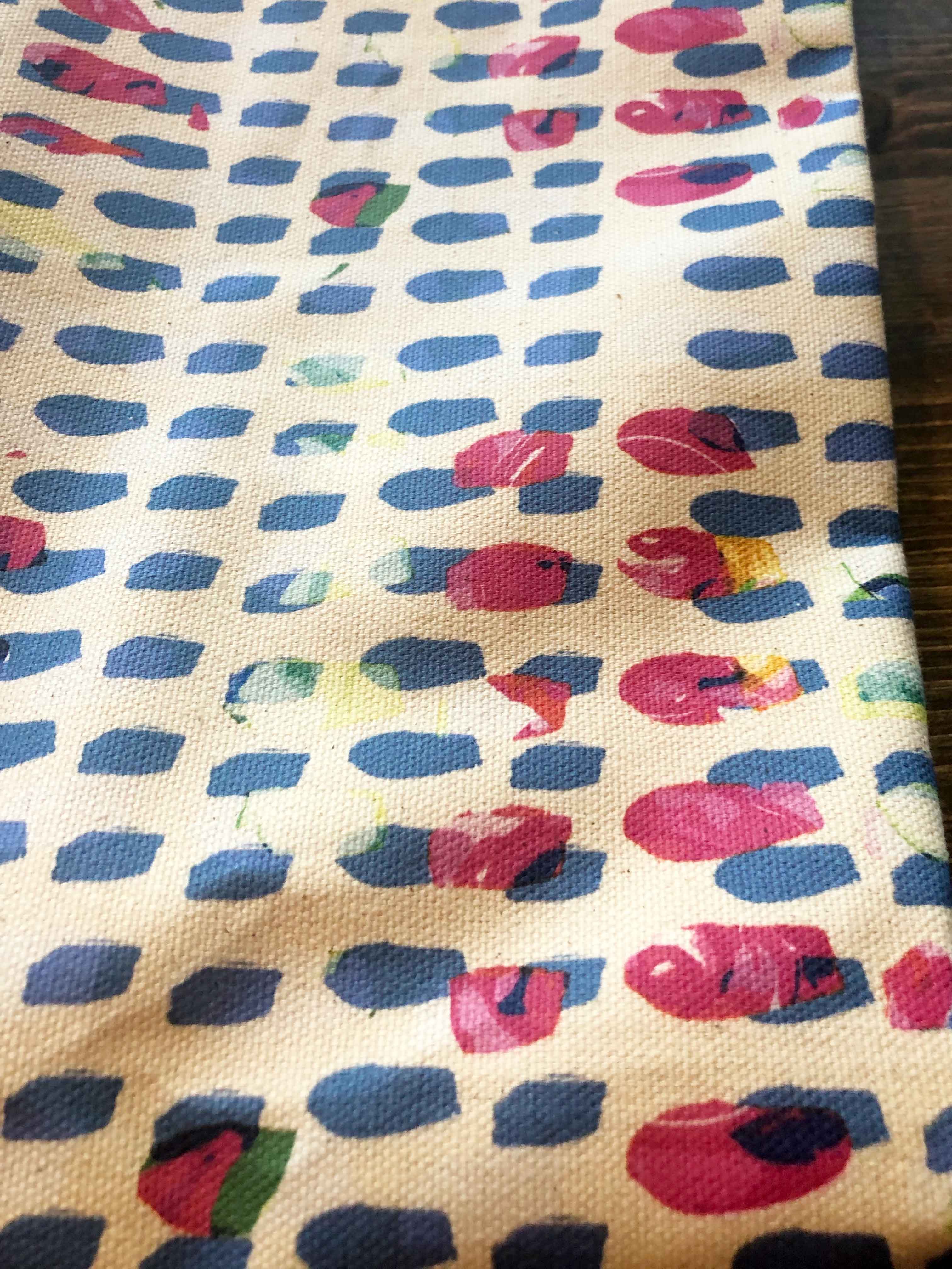 BLUE DOTS | Organic Dish towel |