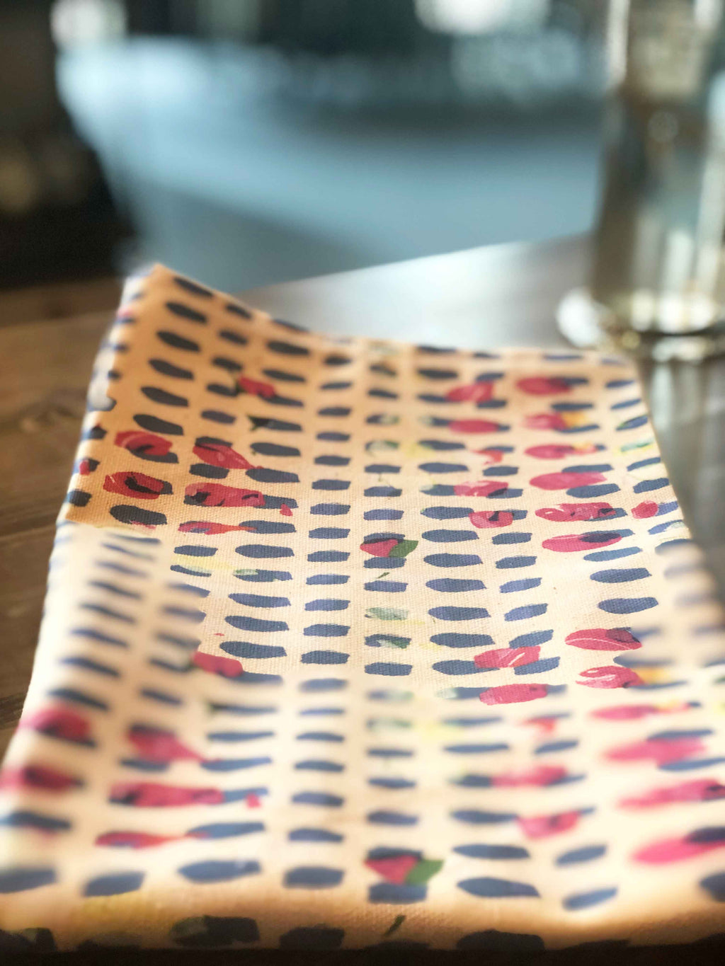 BLUE DOTS | Organic Dish towel |