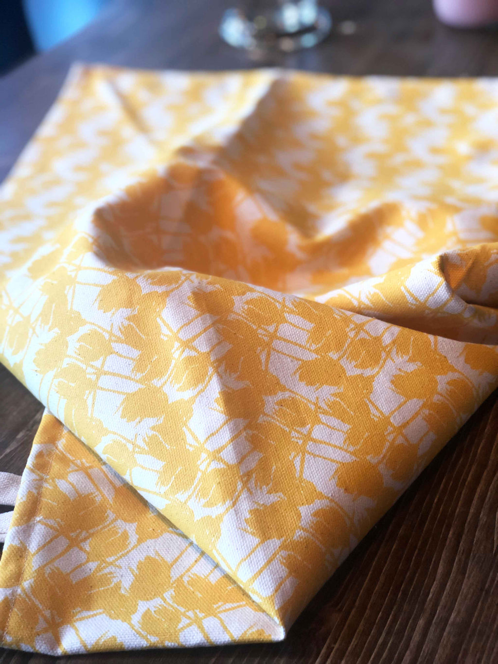 YELLOW ROSES | Organic Dish towel |