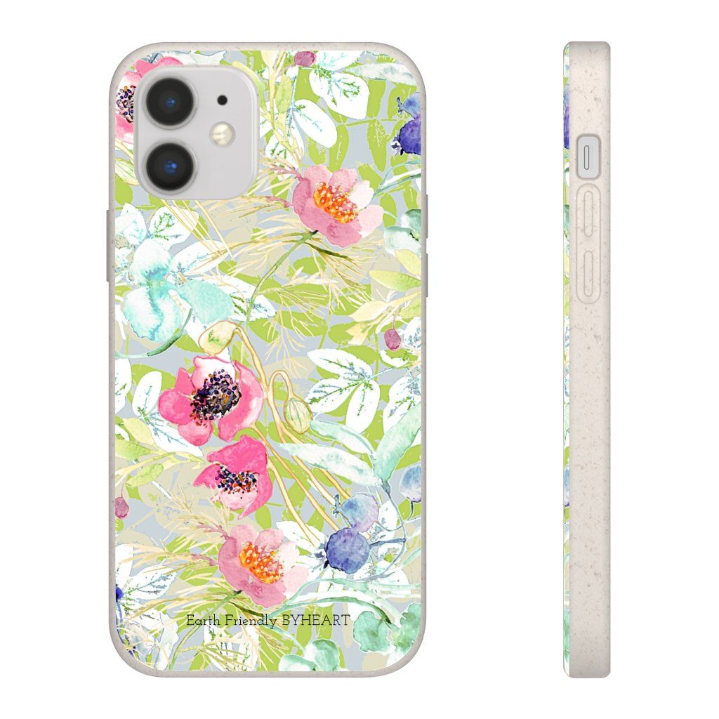 Biodegradable Case || BLUE BLOMS IN GOLLESTAN GARDEN || 