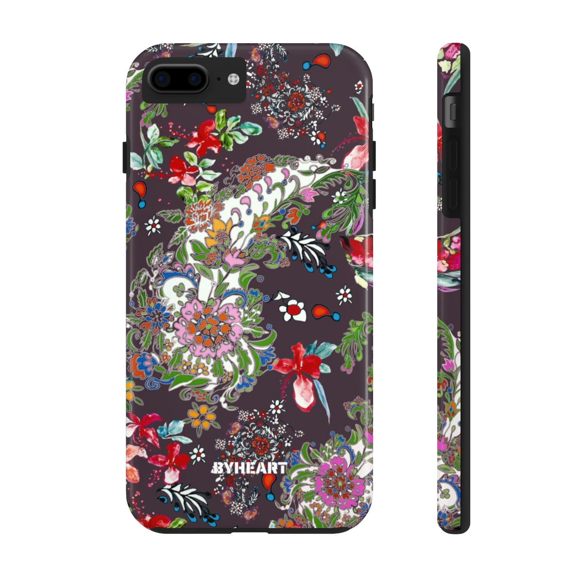 BLACK PAISLEY FLOWERS, ISFAHAN  | Tough Phone Cases, Case-Mate | 