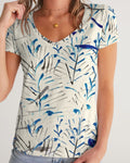 MOONLIGHT BRANCH  Women's V-Neck Tee