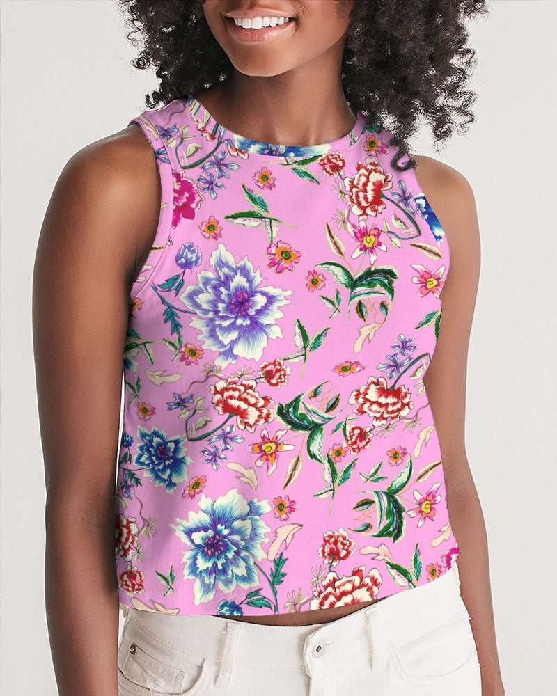 AMORE PINK Women's Cropped Tank