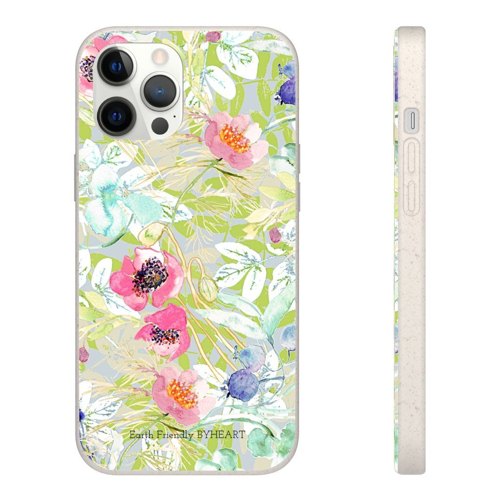 Biodegradable Case || BLUE BLOMS IN GOLLESTAN GARDEN || 